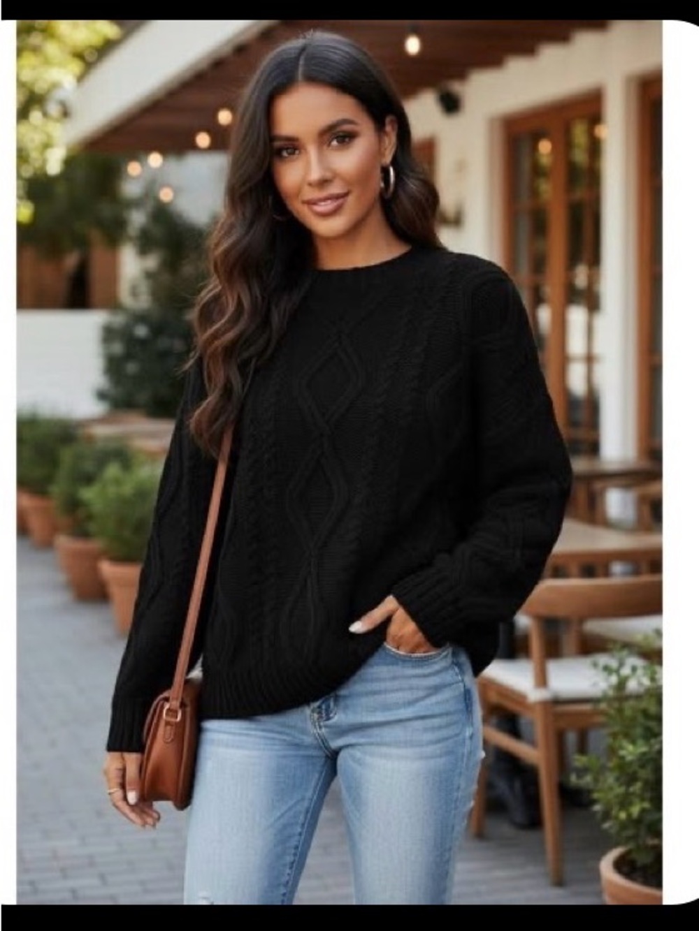 Old Navy Black Crew Neck Sweater